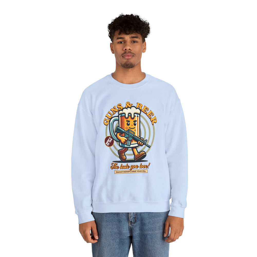 GUNS AND BEER VINTAGE SWEATSHIRT