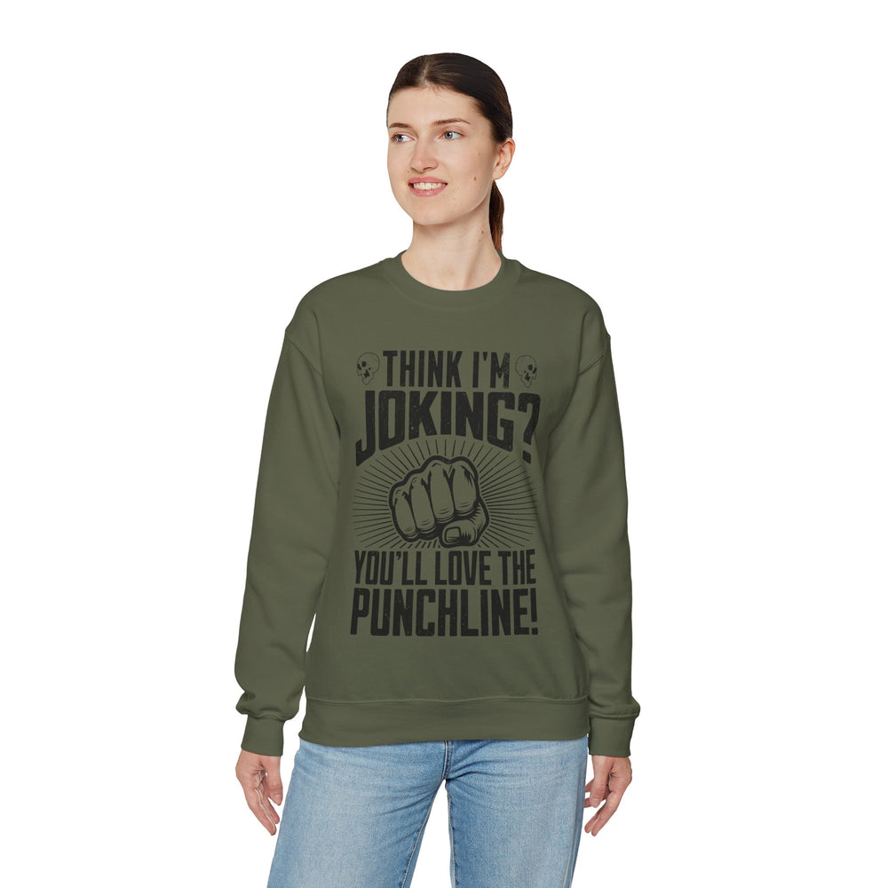 KISS THE PUNCHLINE SWEATSHIRT