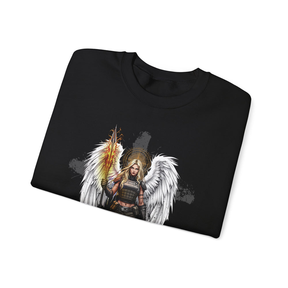 FEMALE ARCHANGEL 2 SAMUEL 22:40 SWEATSHIRT