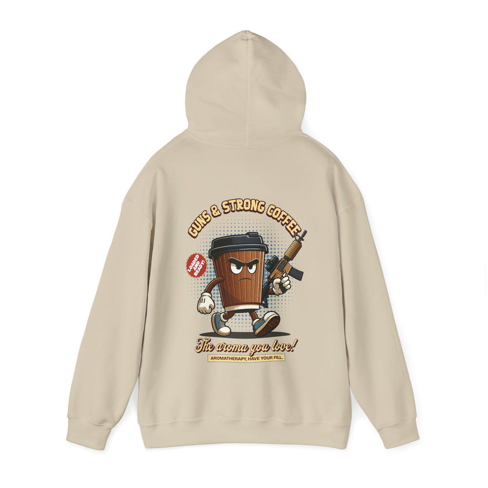 GUNS AND STRONG COFFEE HOODIE