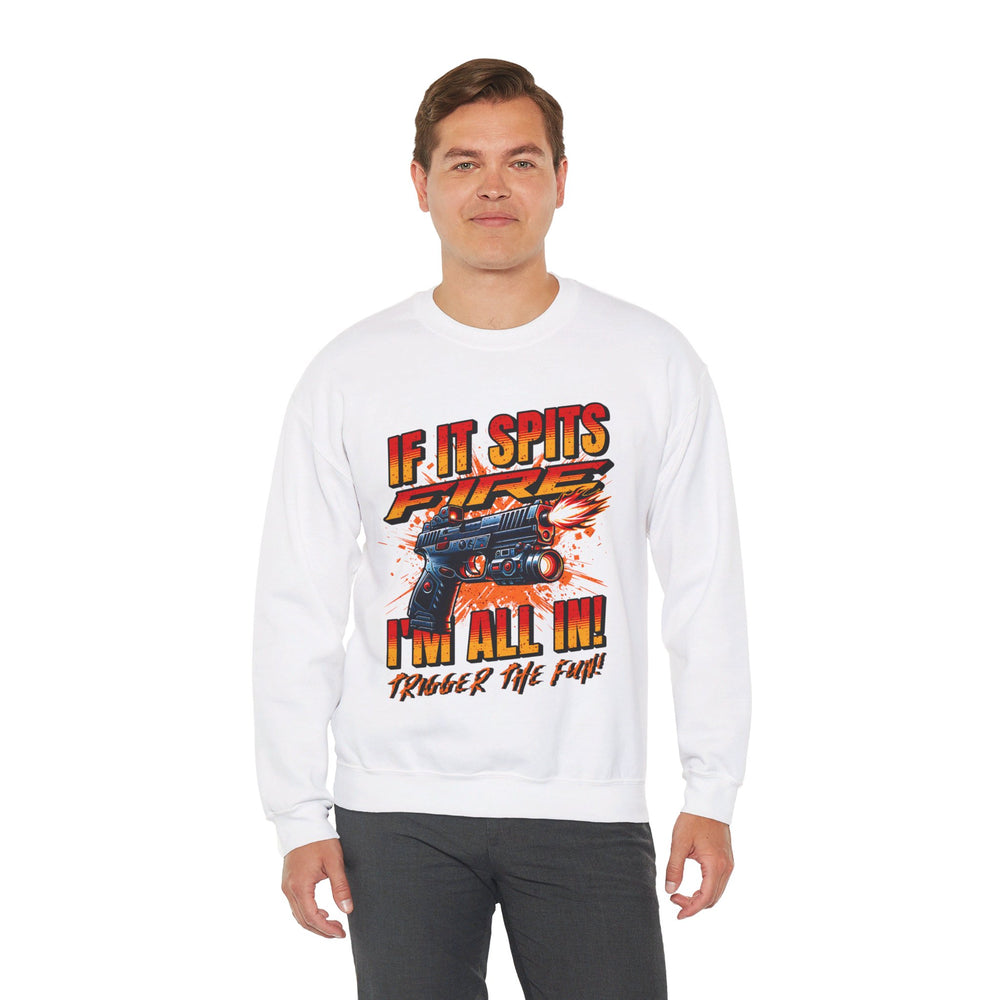 TACTICAL GUN SPITTING SWEATSHIRT