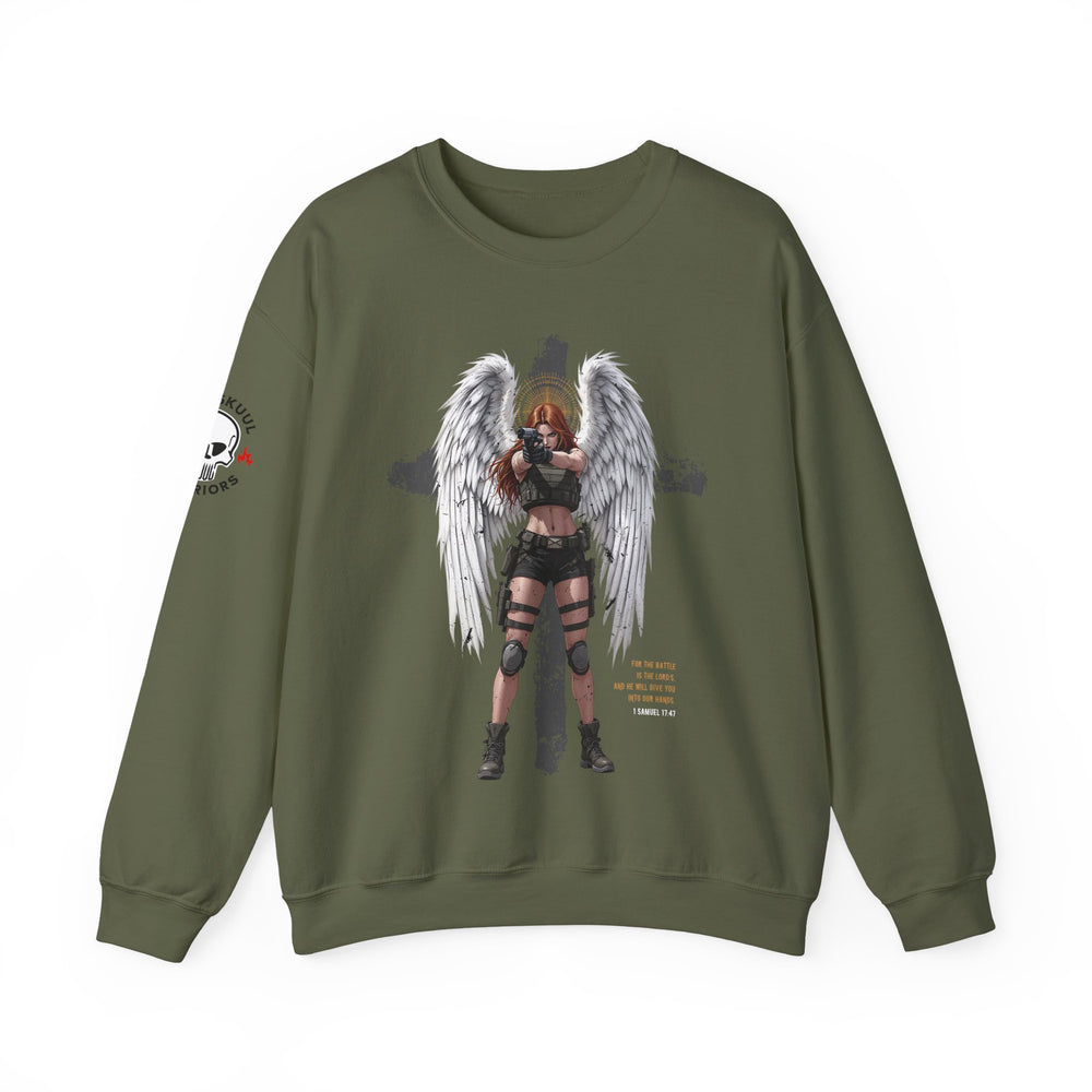 FEMALE ARCHANGEL 1 SAMUEL 17:47 SWEATSHIRT