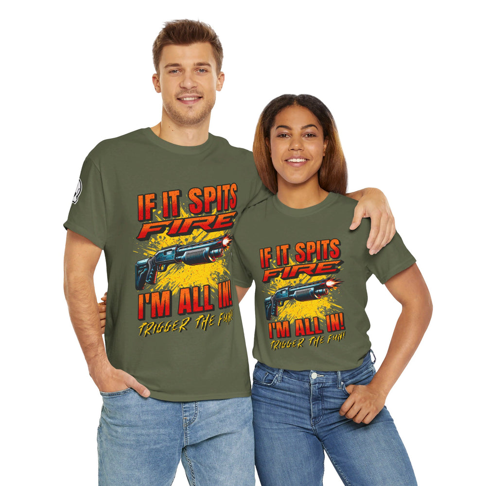 SHOTGUN SPITTING FIRE T SHIRT