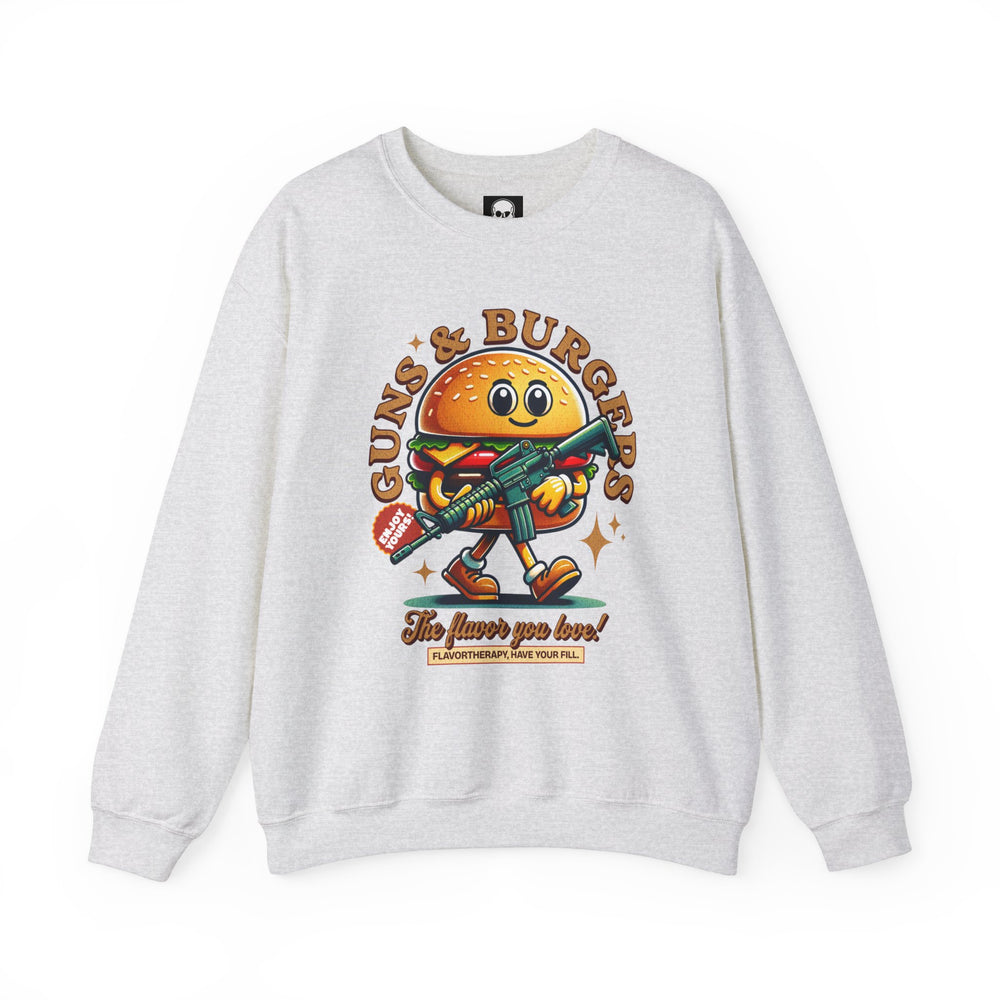 GUNS AND BURGERS VINTAGE SWEATSHIRT