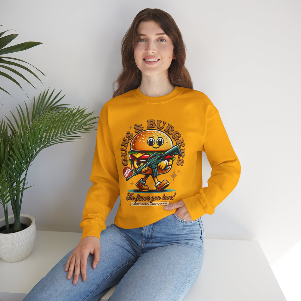 GUNS AND BURGERS VINTAGE SWEATSHIRT