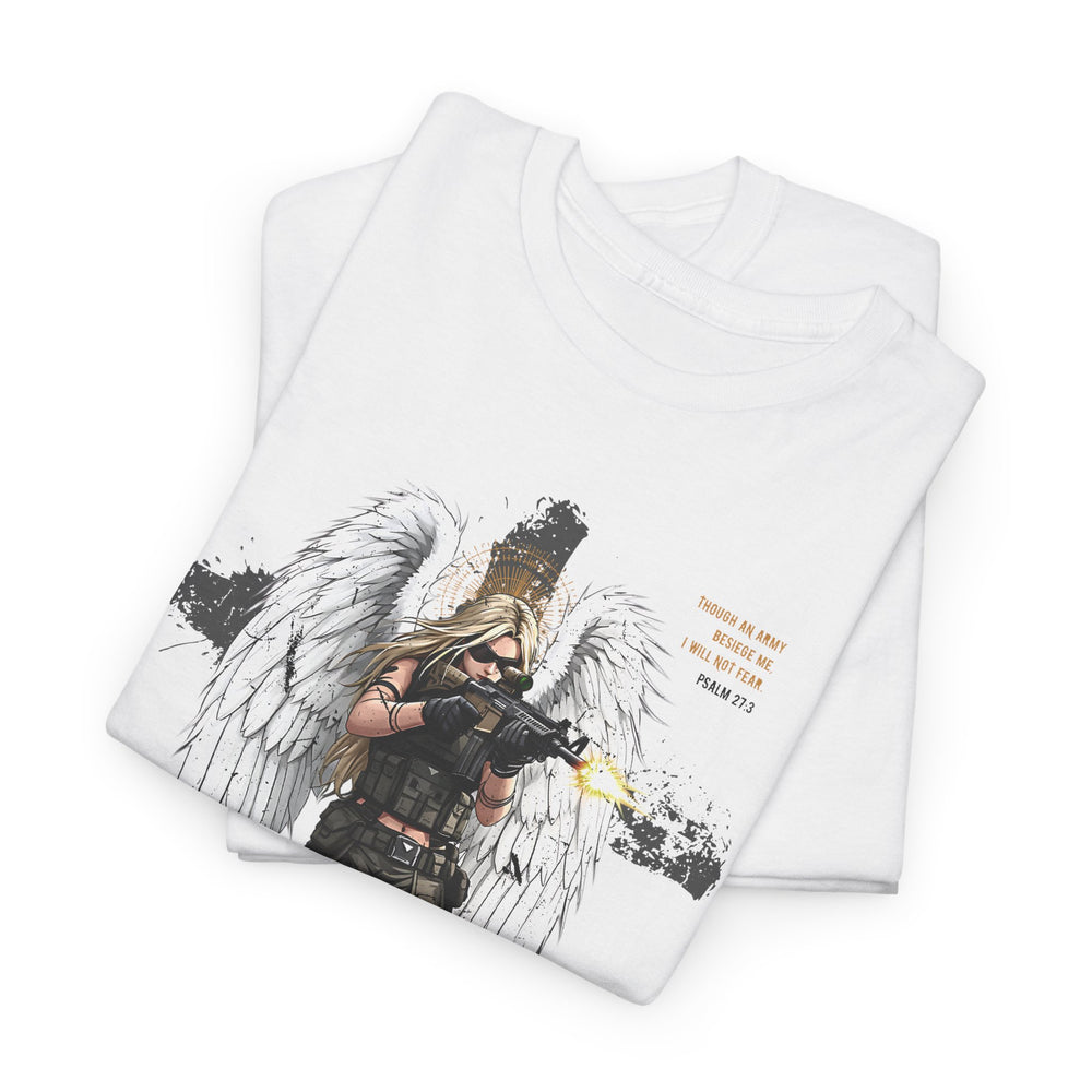 FEMALE ARCHANGEL PSALM 27:3 T SHIRT