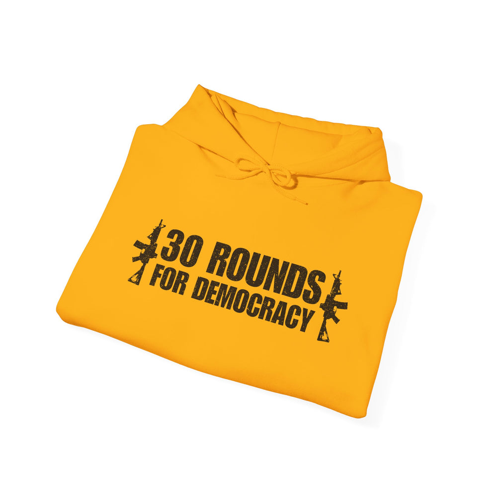 30 ROUNDS FOR DEMOCRACY HOODIE