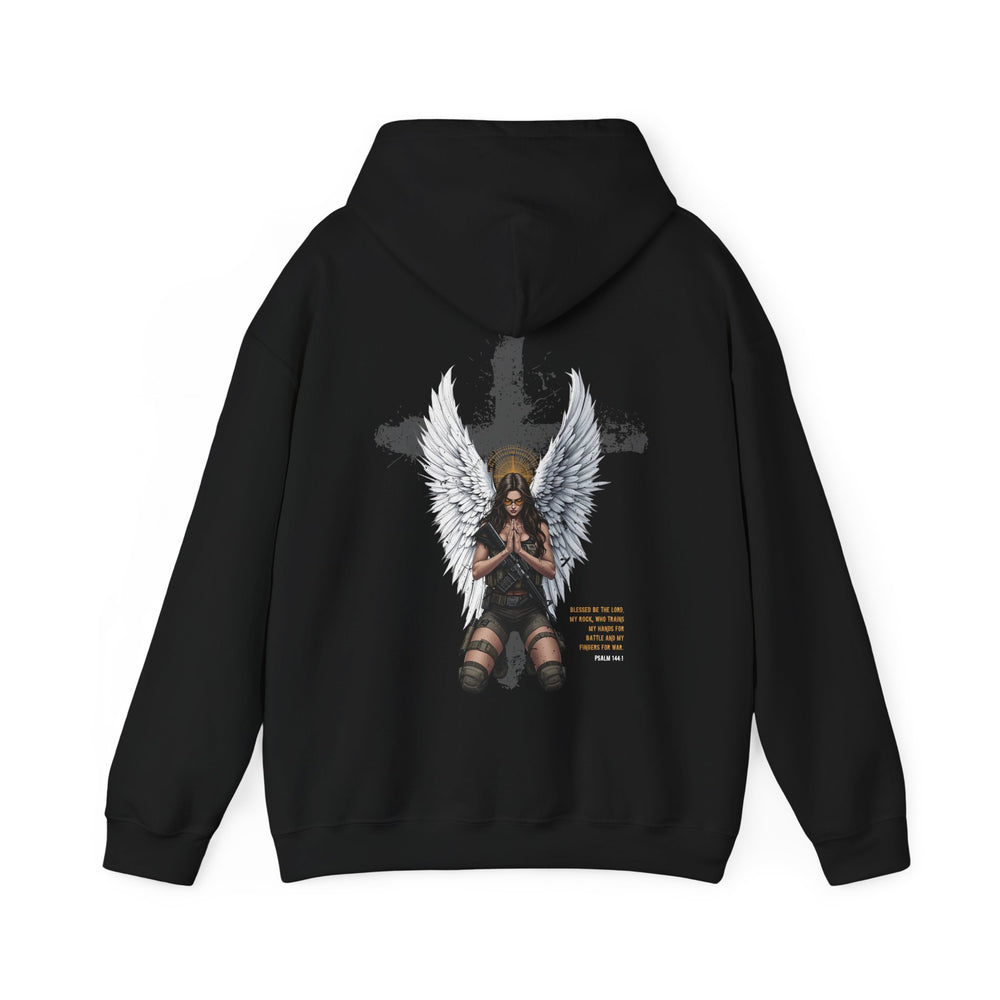 FEMALE ARCHANGEL PSALM 144:1 HOODIE
