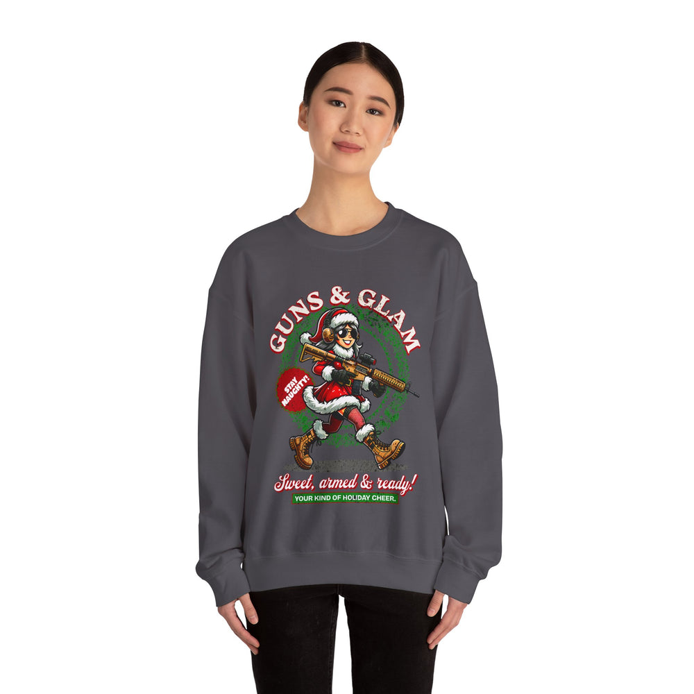 GUNS AND GLAM XMAS SWEATSHIRT