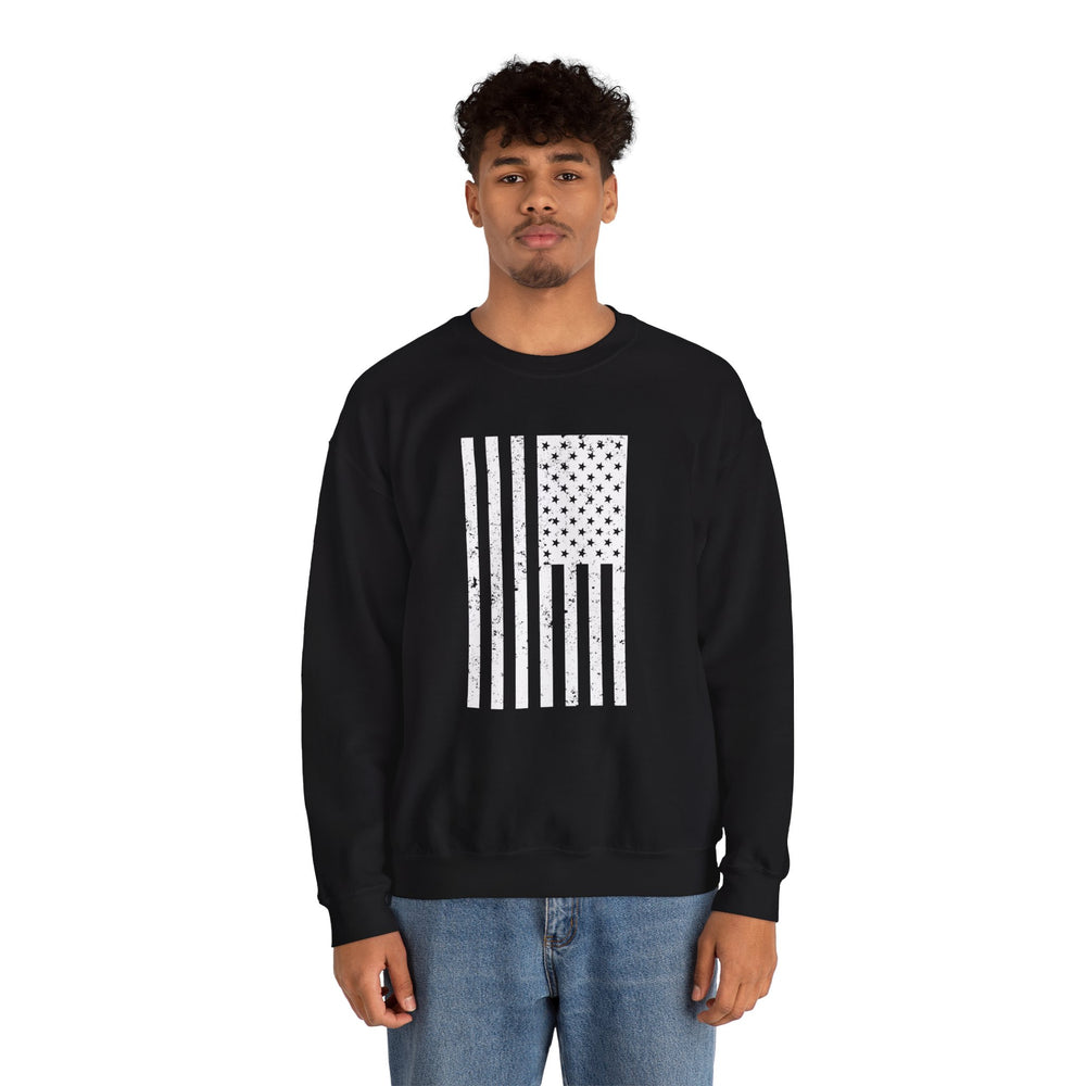 VERTICAL USA GRUNGE FLAG SWEATSHIRT