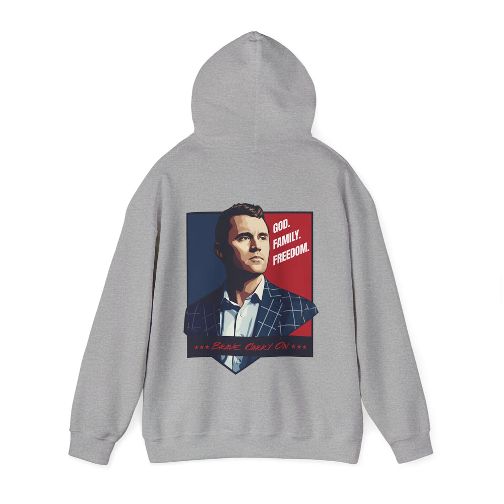 GOD. FAMILY. FREEDOM CHARLIE KIRK HOODIE