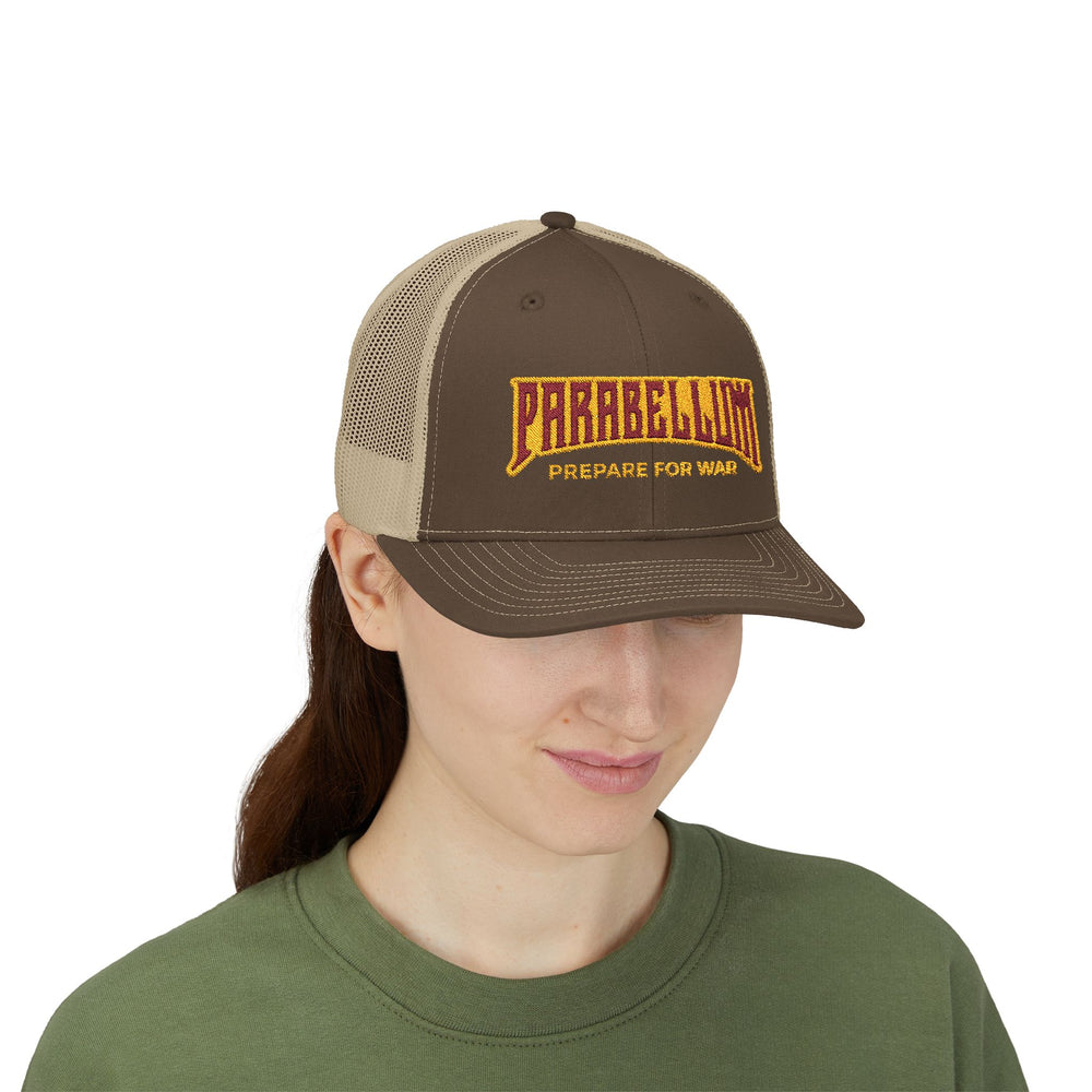 PARABELLUM PREPARE FOR WAR TRUCKER HAT