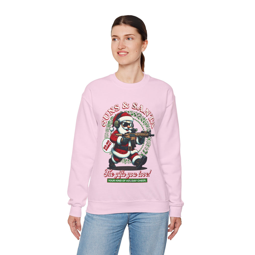 GUNS AND SANTA SWEATSHIRT