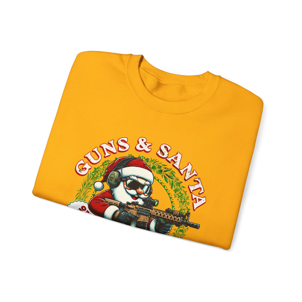 GUNS AND SANTA SWEATSHIRT