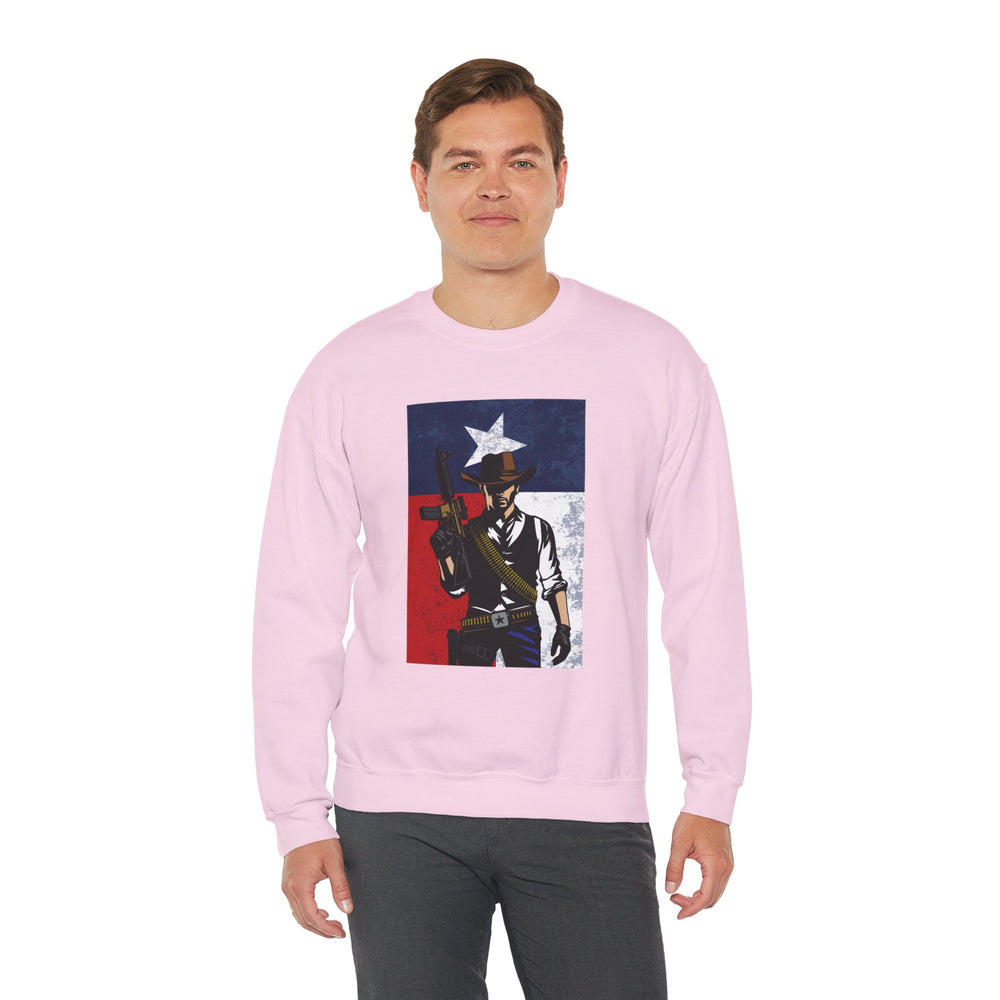 COWBOY TEXAS FLAG SWEATSHIRT