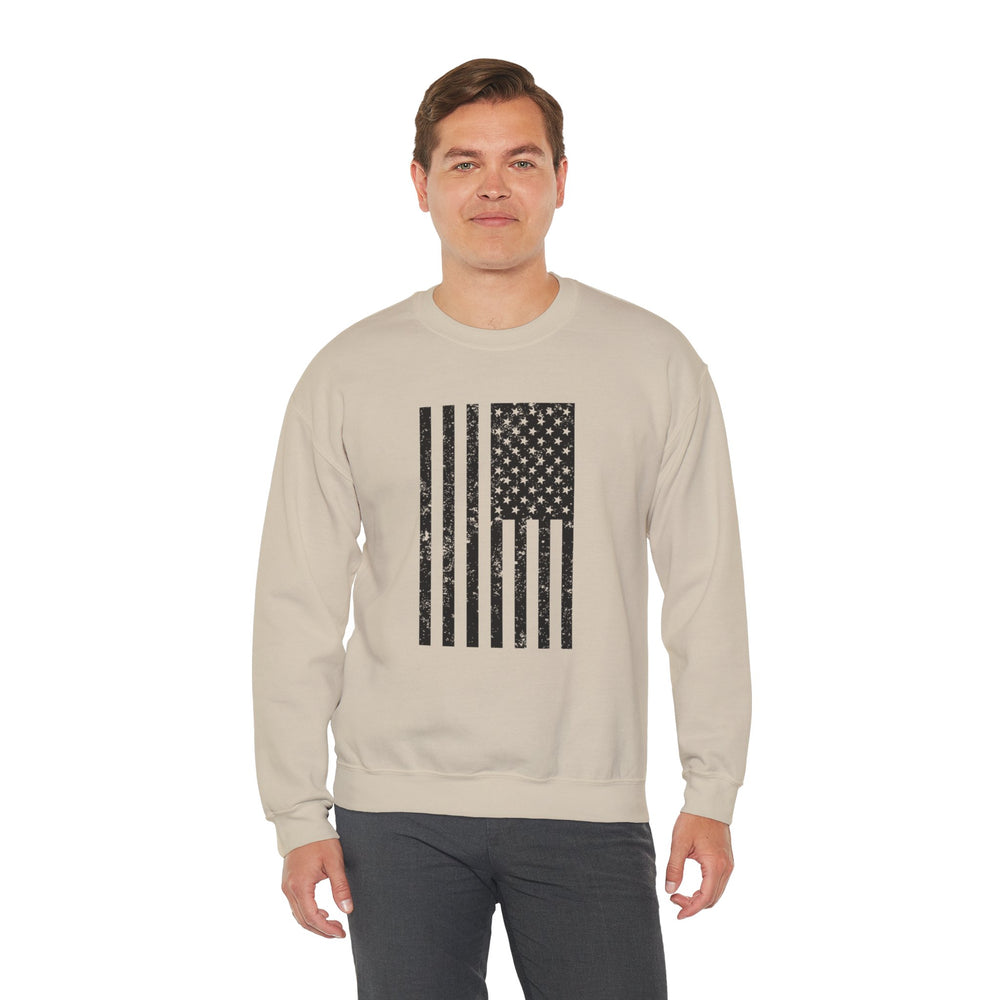 VERTICAL USA GRUNGE FLAG SWEATSHIRT