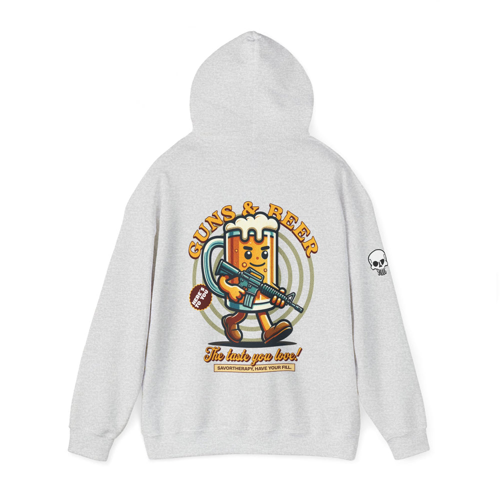 GUNS AND BEER VINTAGE HOODIE