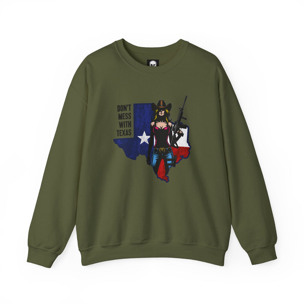 COWGIRL DON'T MESS WITH TEXAS SWEATSHIRT