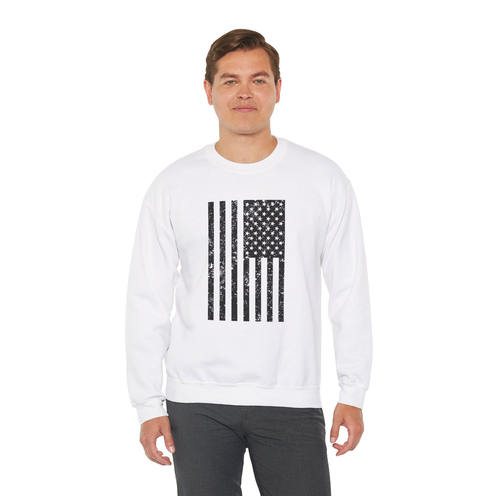 VERTICAL USA GRUNGE FLAG SWEATSHIRT