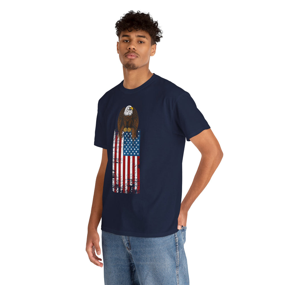 EAGLE USA FLAG T SHIRT