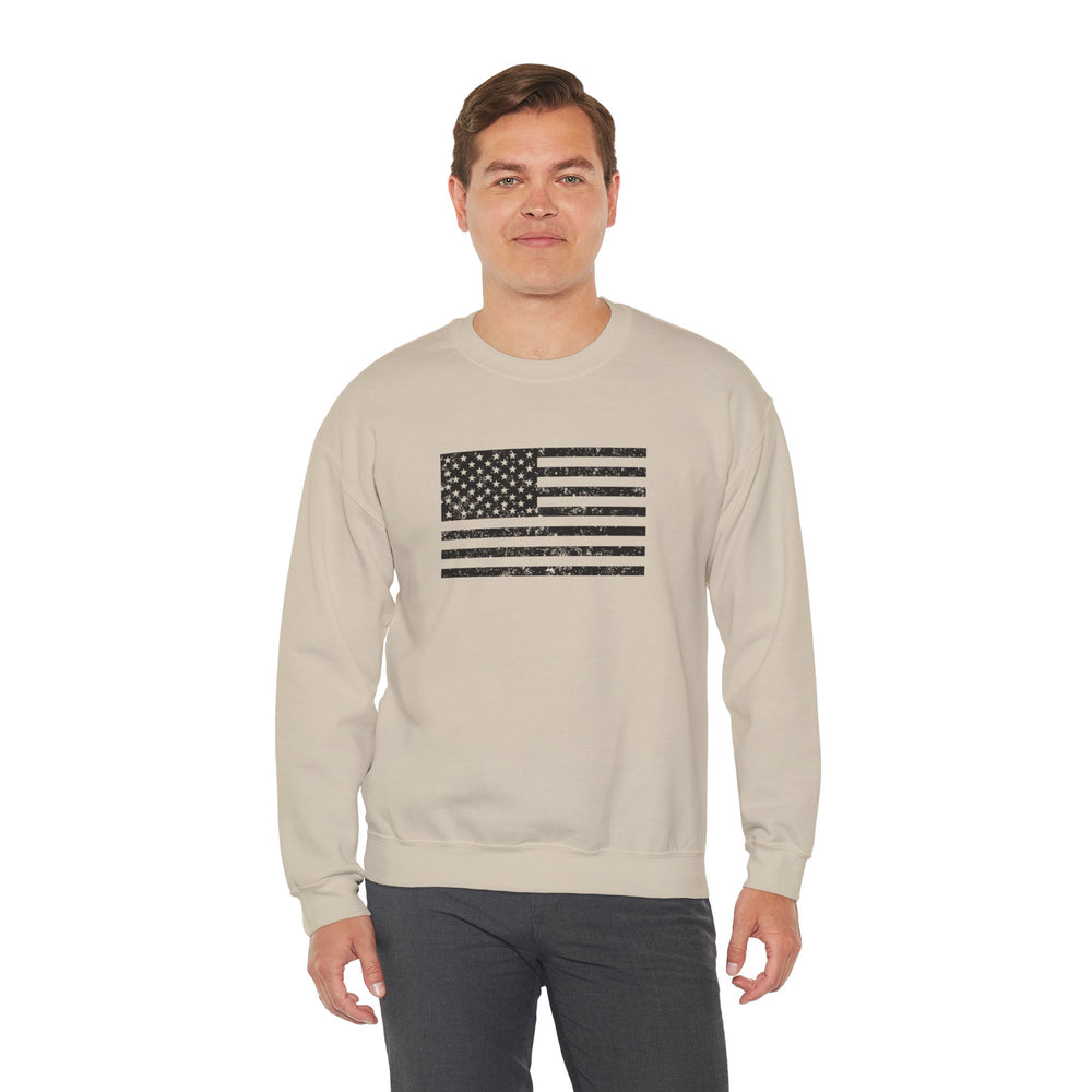 USA GRUNGE FLAG SWEATSHIRT