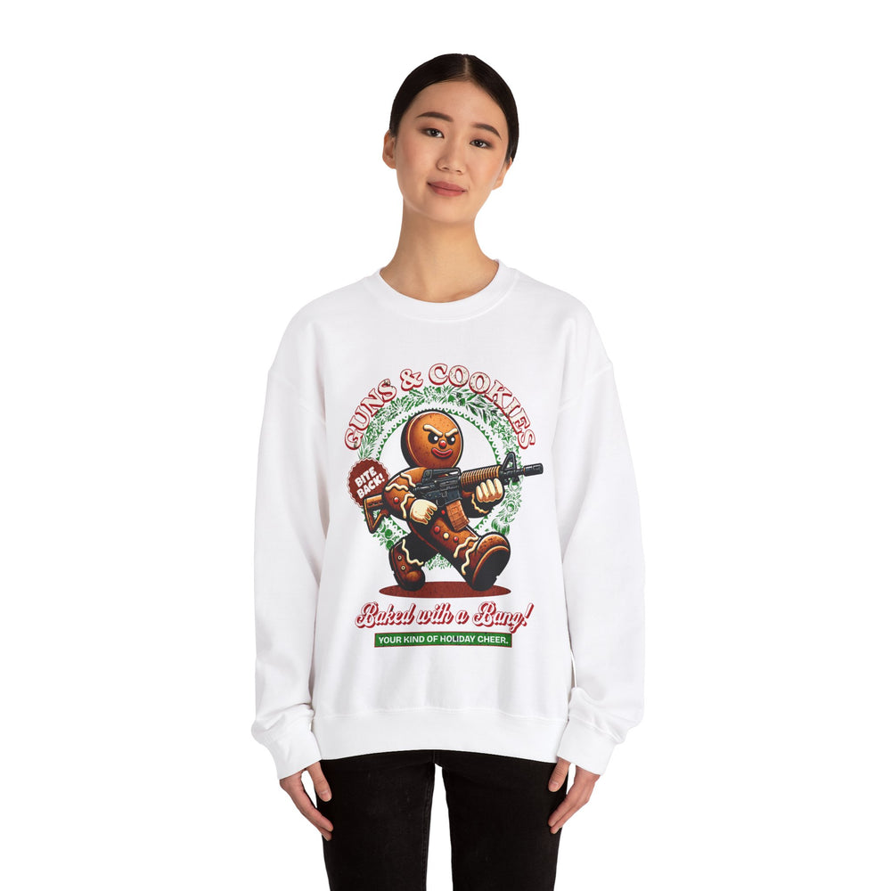 GUNS AND COOKIES XMAS SWEATSHIRT