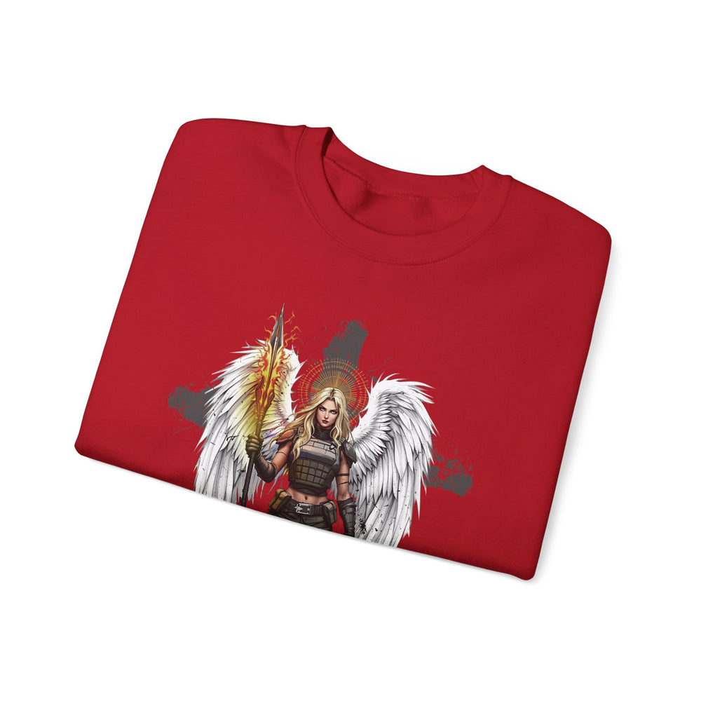 FEMALE ARCHANGEL 2 SAMUEL 22:40 SWEATSHIRT