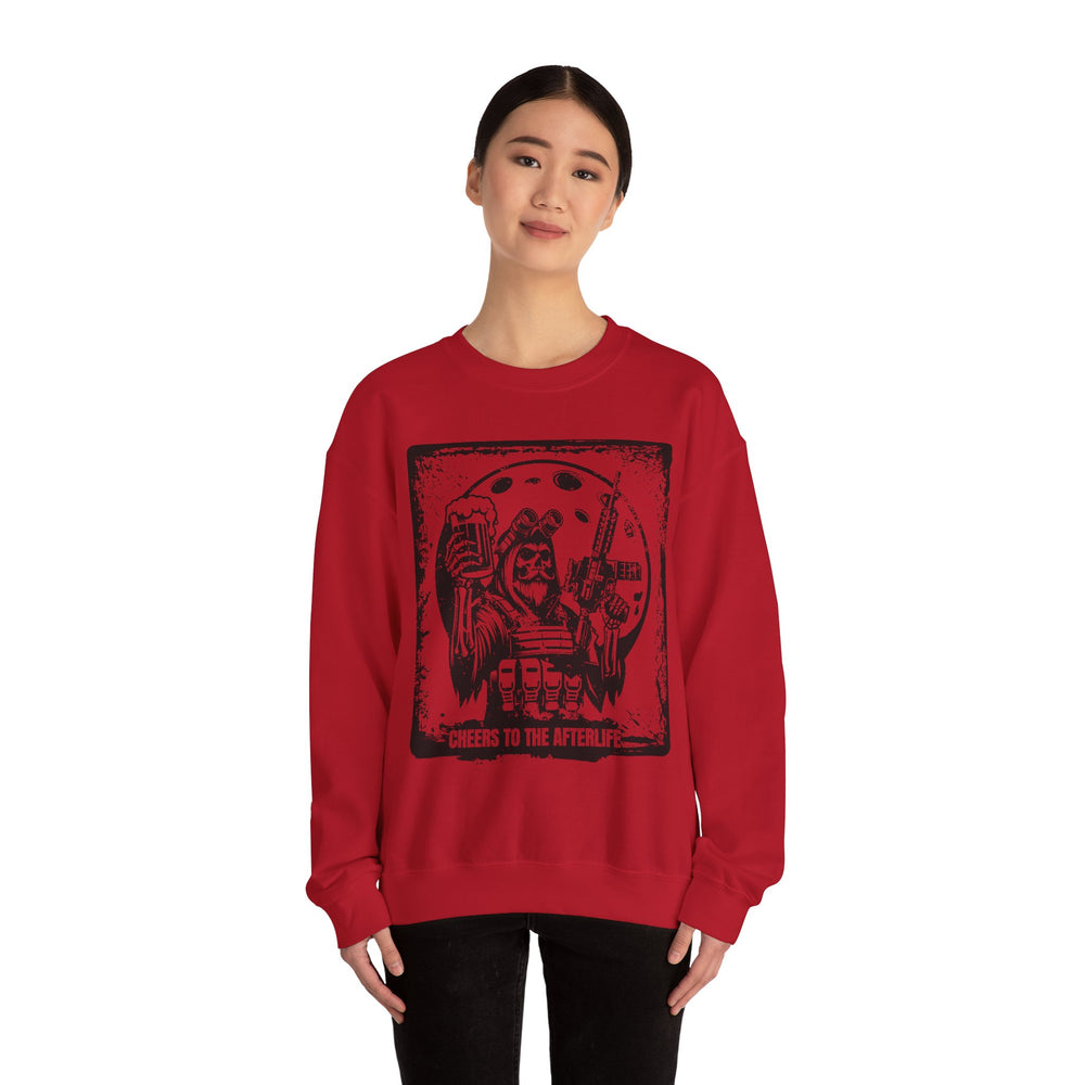 CHEERS TO THE AFTERLIFE GRUNGE SWEATSHIRT