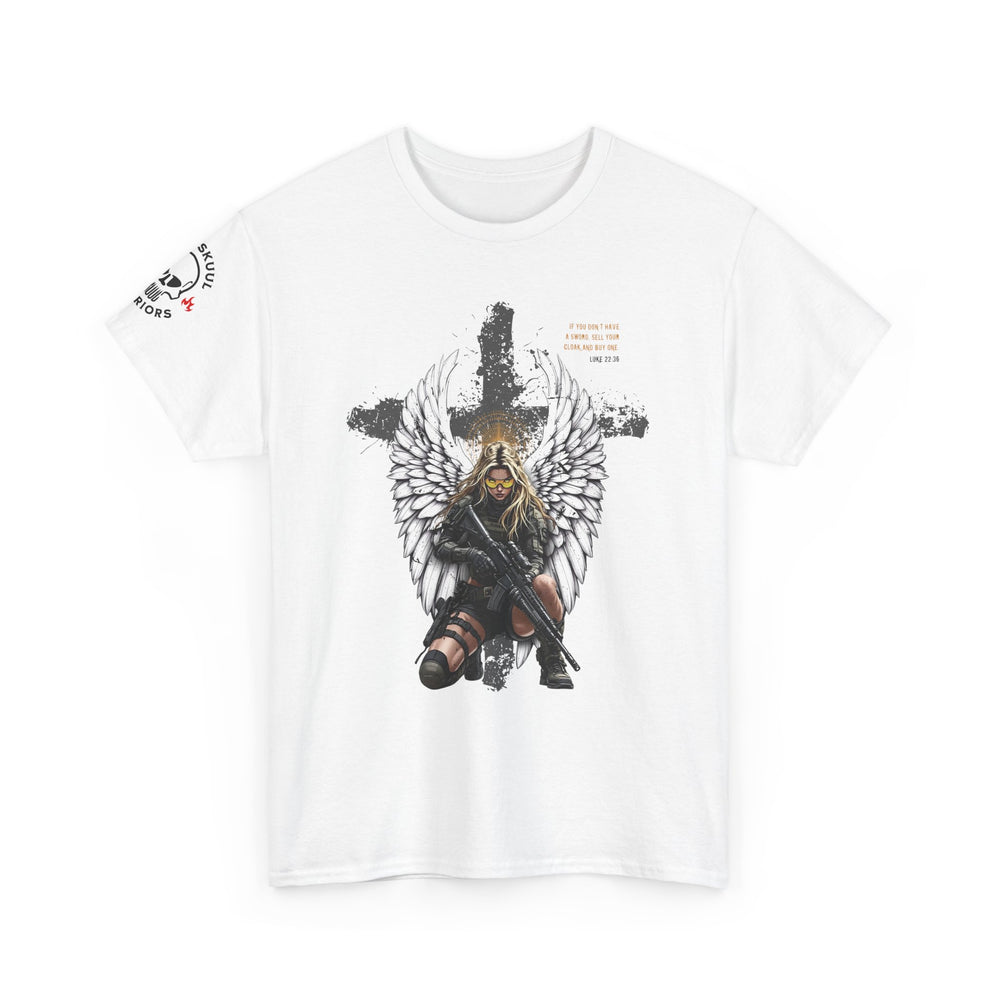 FEMALE ARCHANGEL LUKE 22:36 T SHIRT