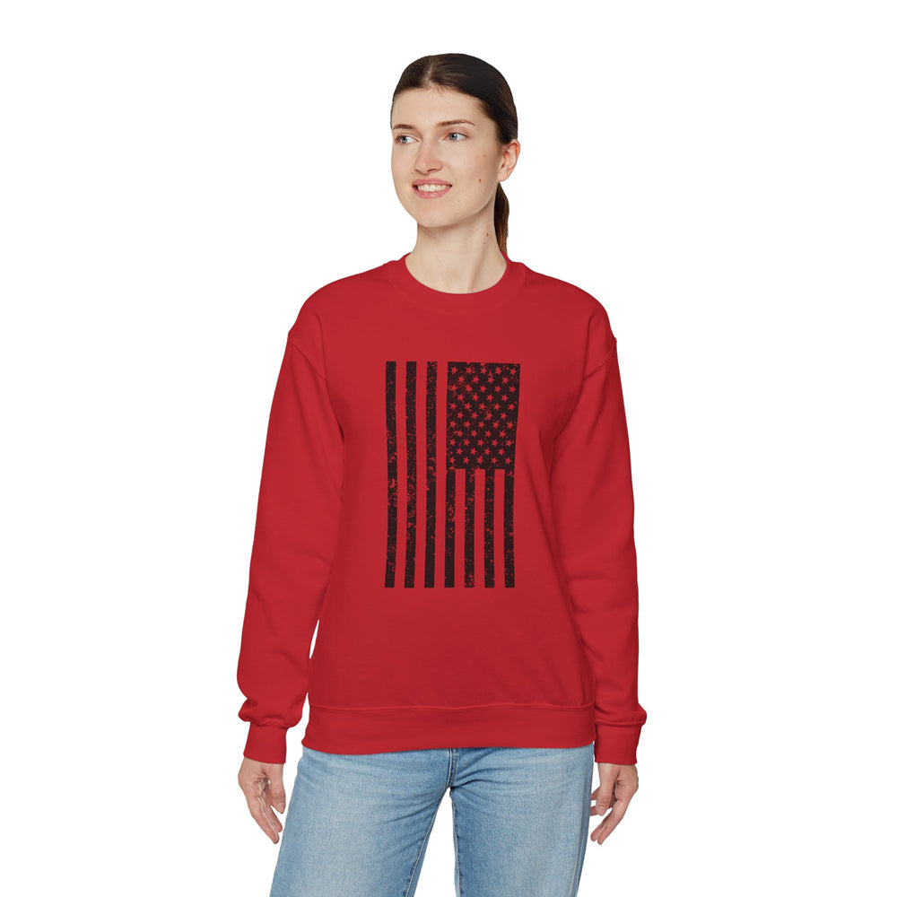 VERTICAL USA GRUNGE FLAG SWEATSHIRT