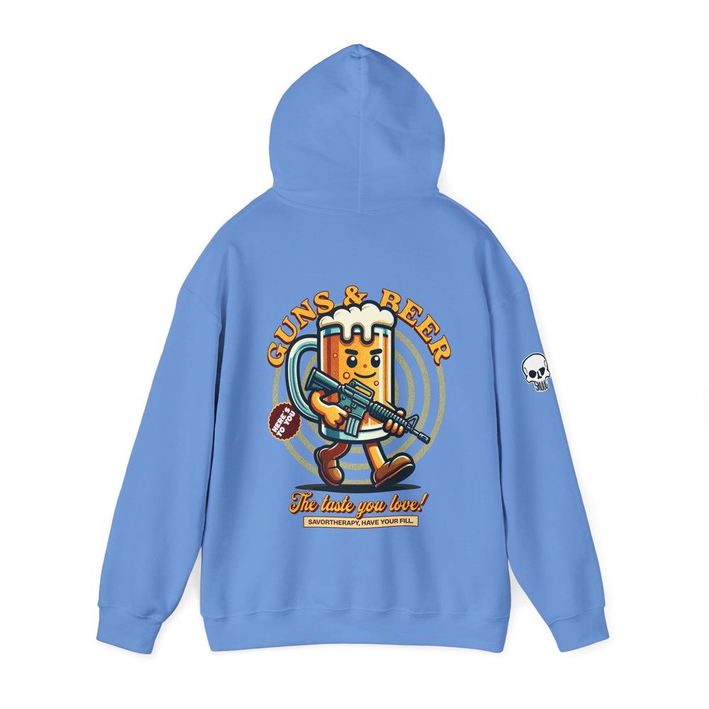 GUNS AND BEER VINTAGE HOODIE