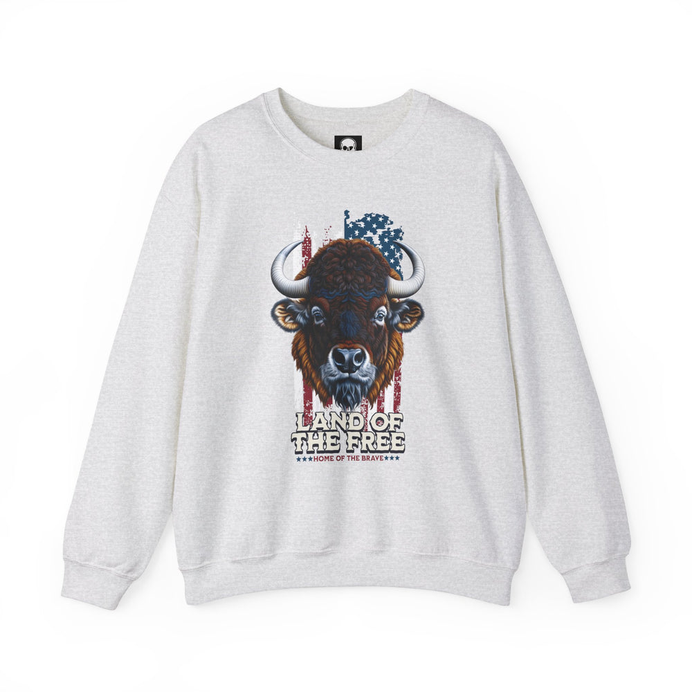 LAND OF THE FREE BISON SWEATSHIRT