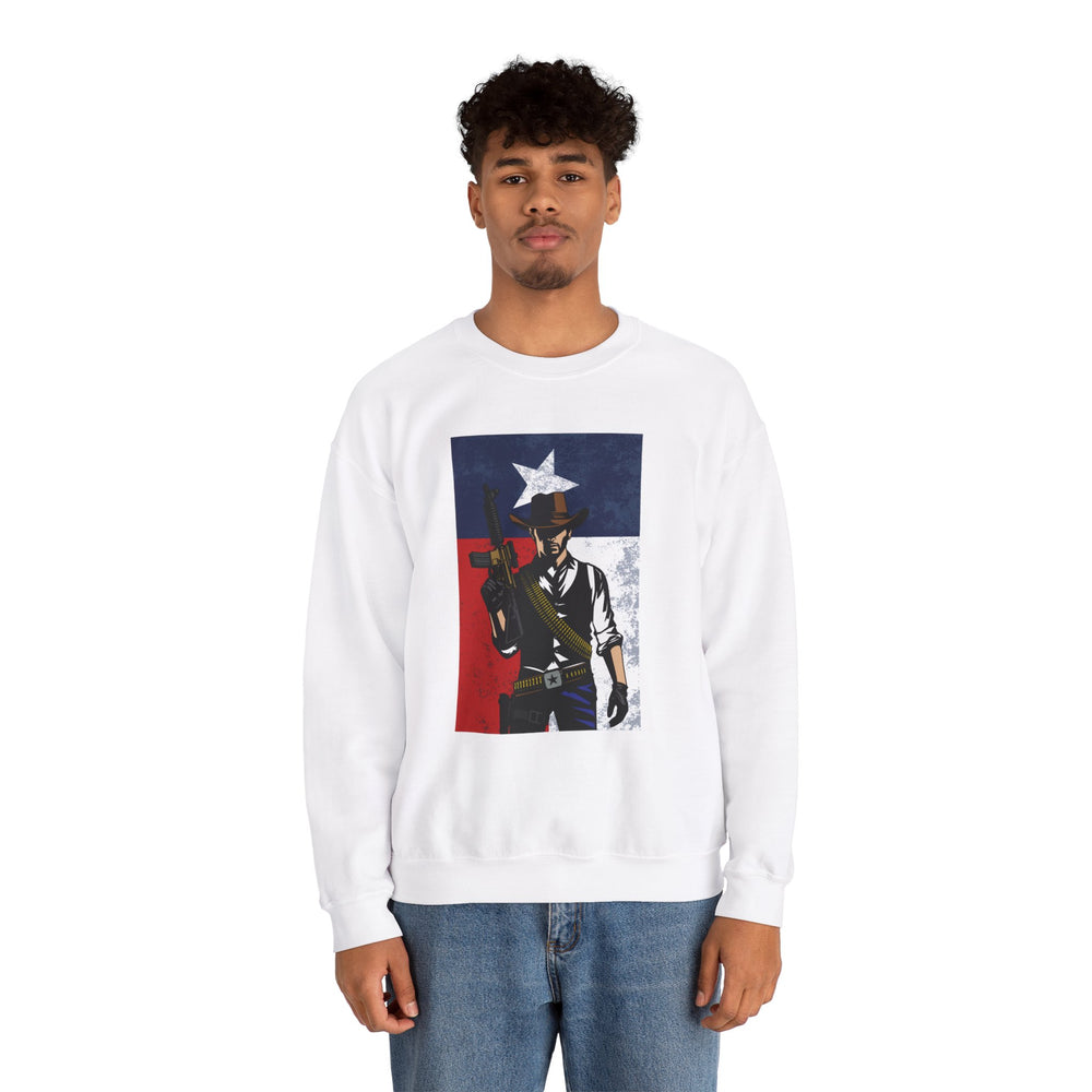 COWBOY TEXAS FLAG SWEATSHIRT