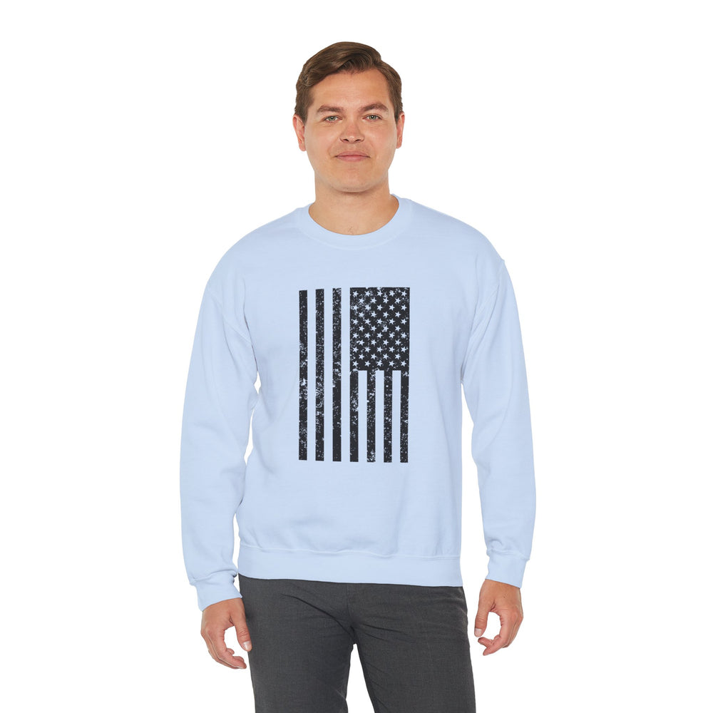 VERTICAL USA GRUNGE FLAG SWEATSHIRT