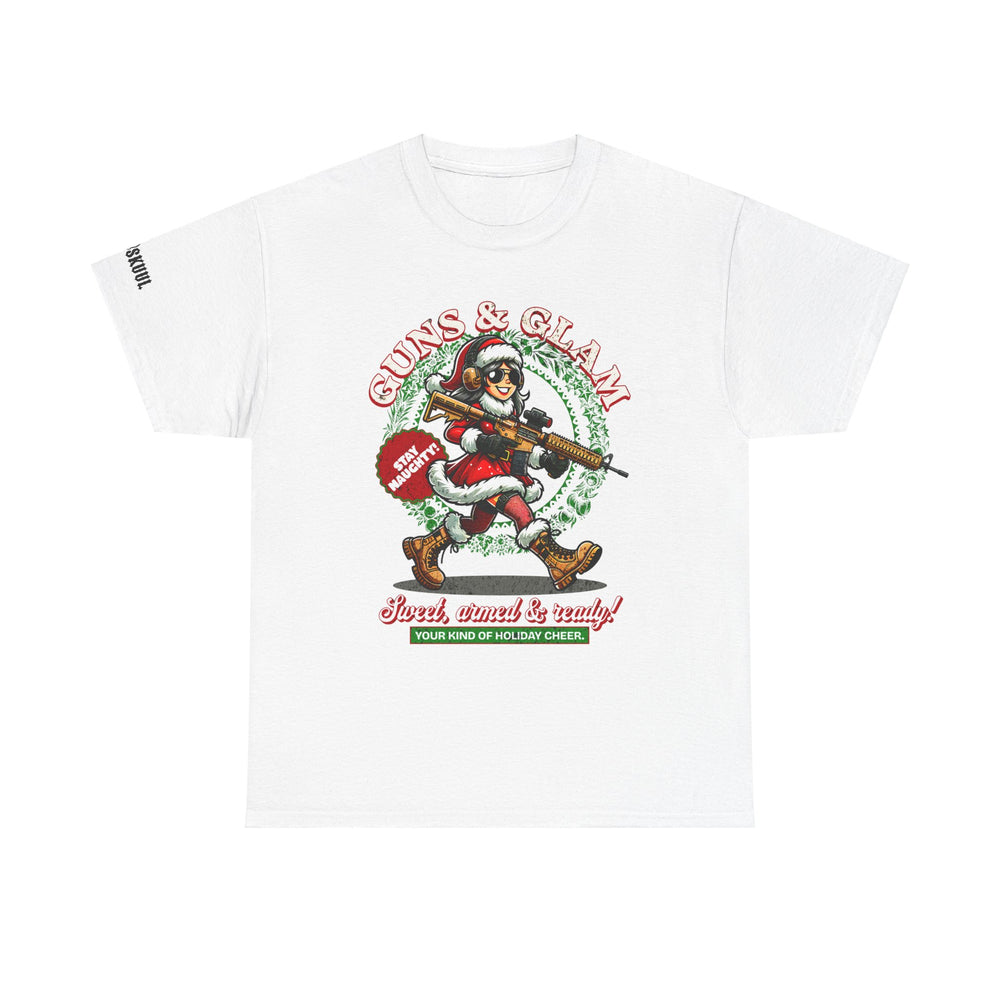 GUNS AND GLAM XMAS T SHIRT