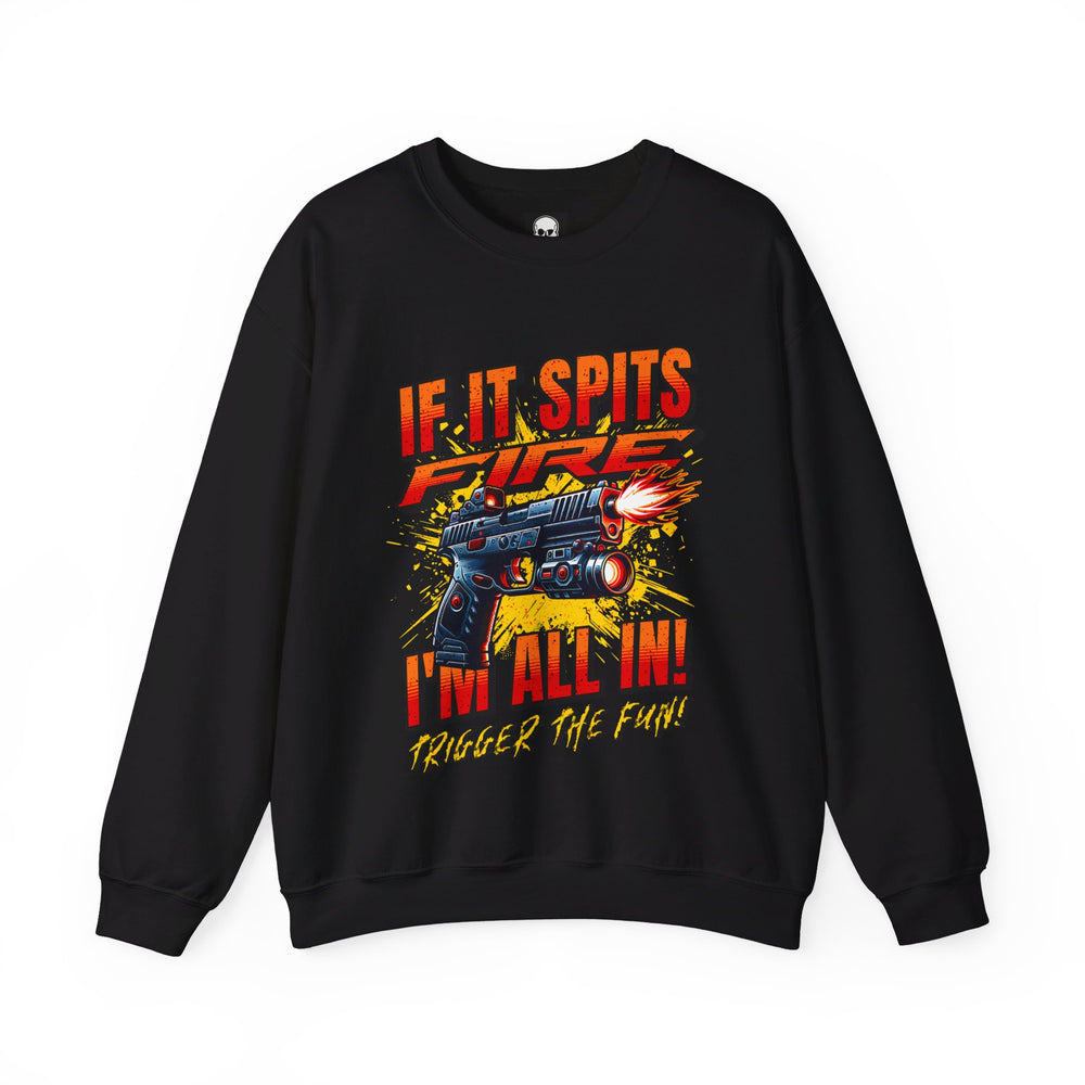 TACTICAL GUN SPITTING SWEATSHIRT