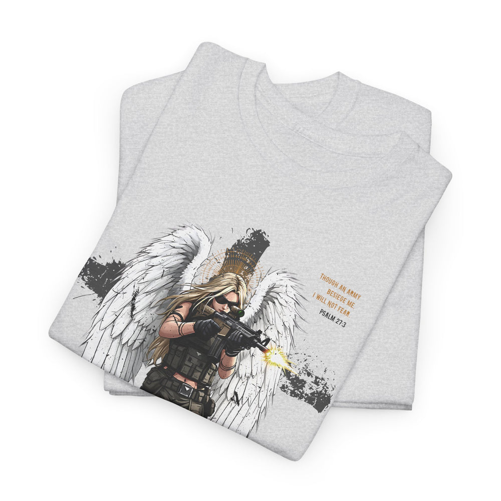 FEMALE ARCHANGEL PSALM 27:3 T SHIRT
