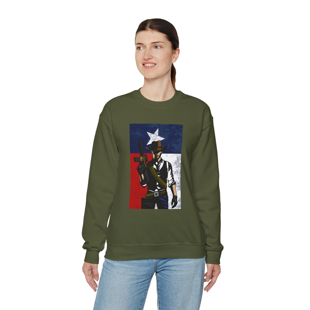 COWBOY TEXAS FLAG SWEATSHIRT