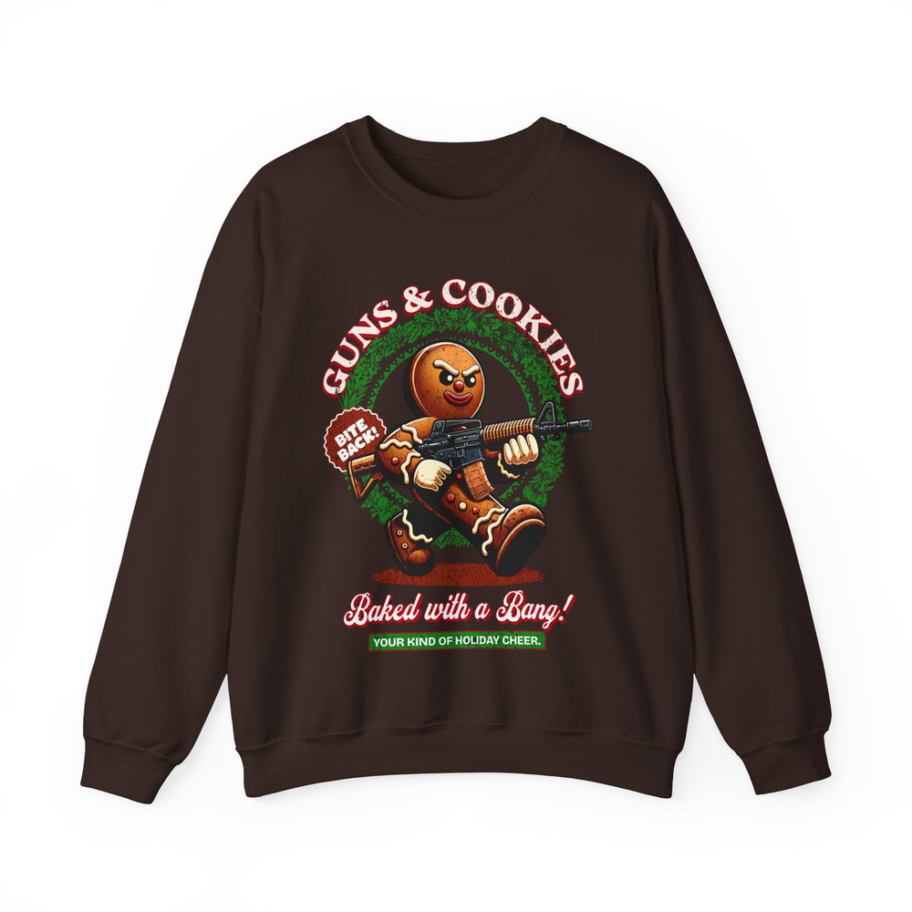 GUNS AND COOKIES XMAS SWEATSHIRT