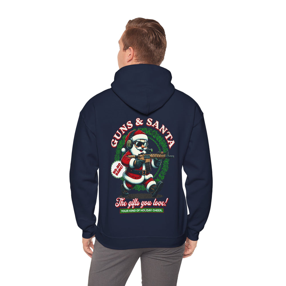 GUNS AND SANTA HOODIE