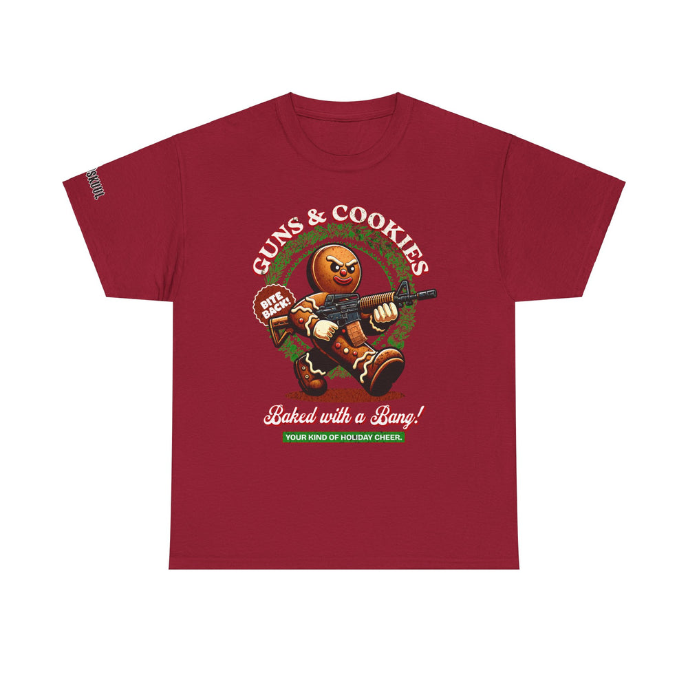 GUNS AND COOKIES XMAS T SHIRT