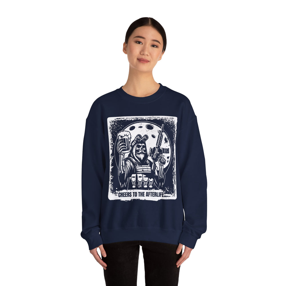 CHEERS TO THE AFTERLIFE GRUNGE SWEATSHIRT