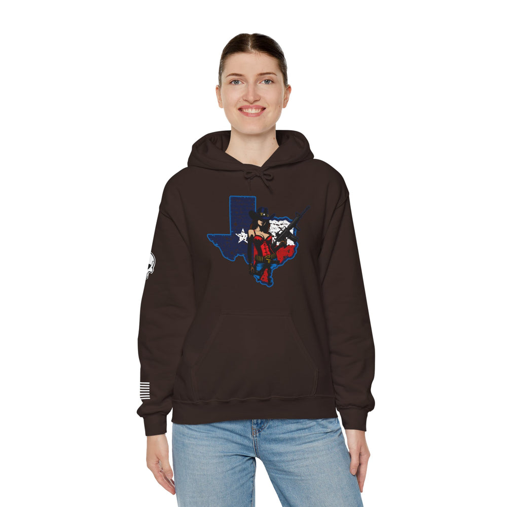 TEXAS STATE COWGIRL HOODIE