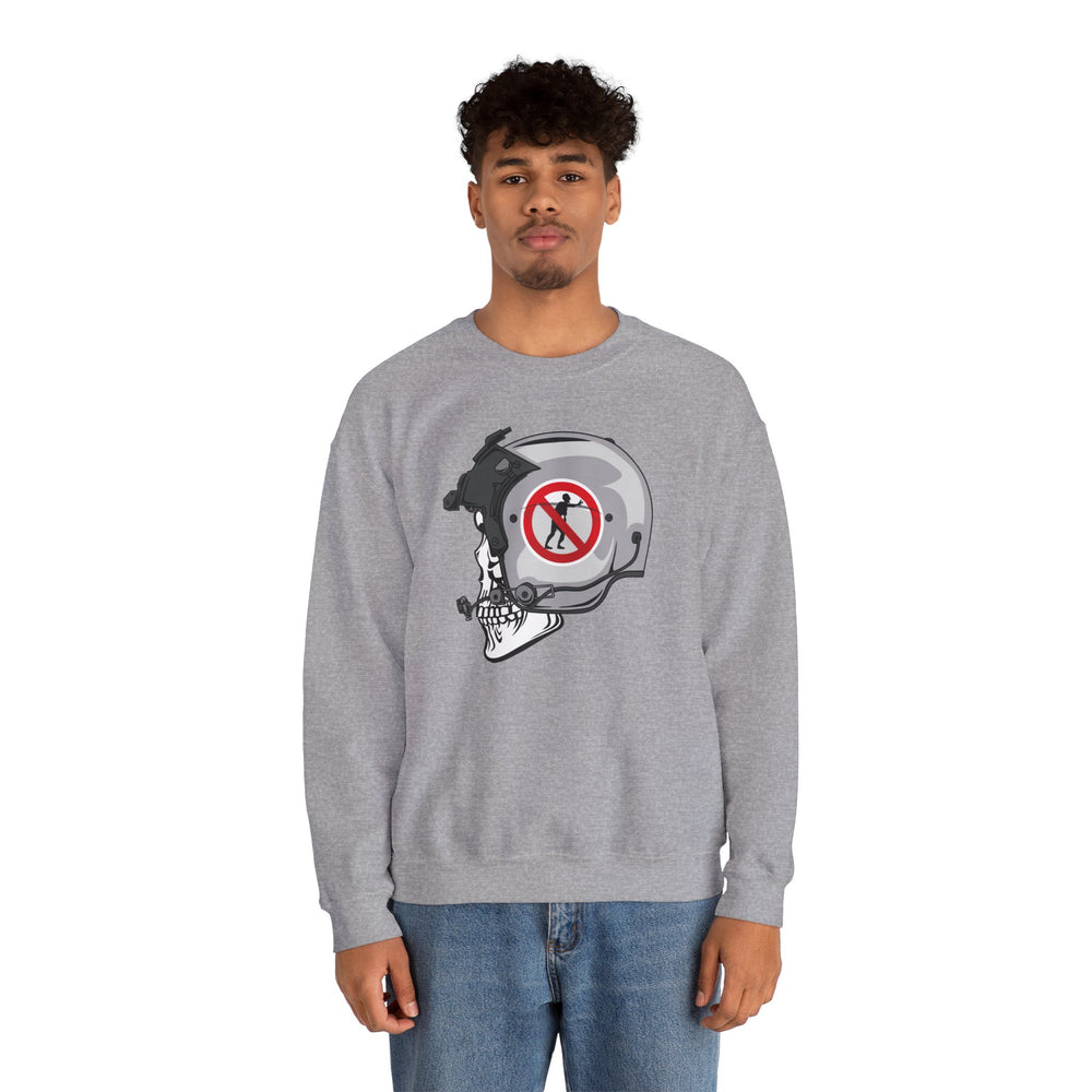 NO ZOMBIE RIDES SWEATSHIRT