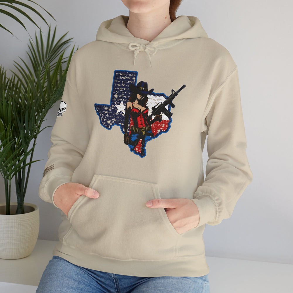 TEXAS STATE COWGIRL HOODIE