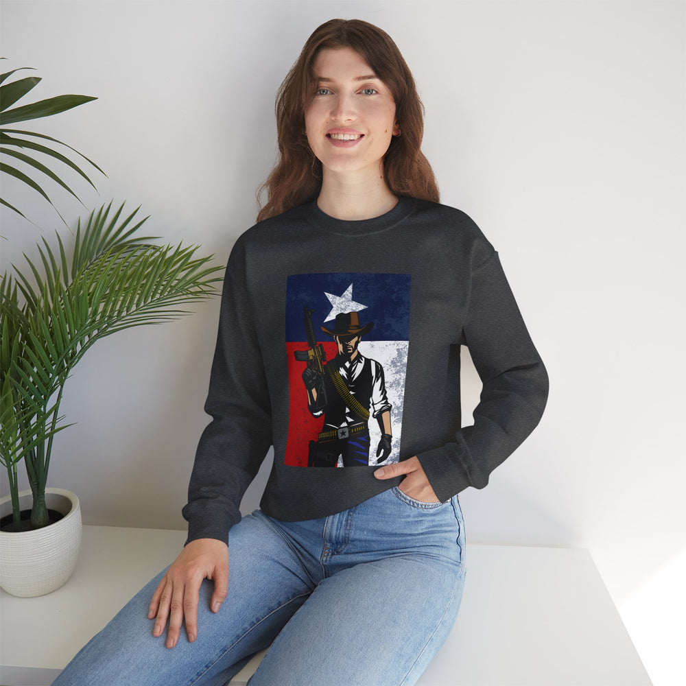 COWBOY TEXAS FLAG SWEATSHIRT