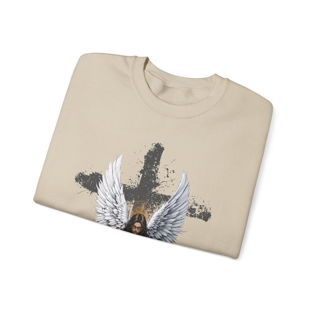 FEMALE ARCHANGEL PSALM 144:1 SWEATSHIRT
