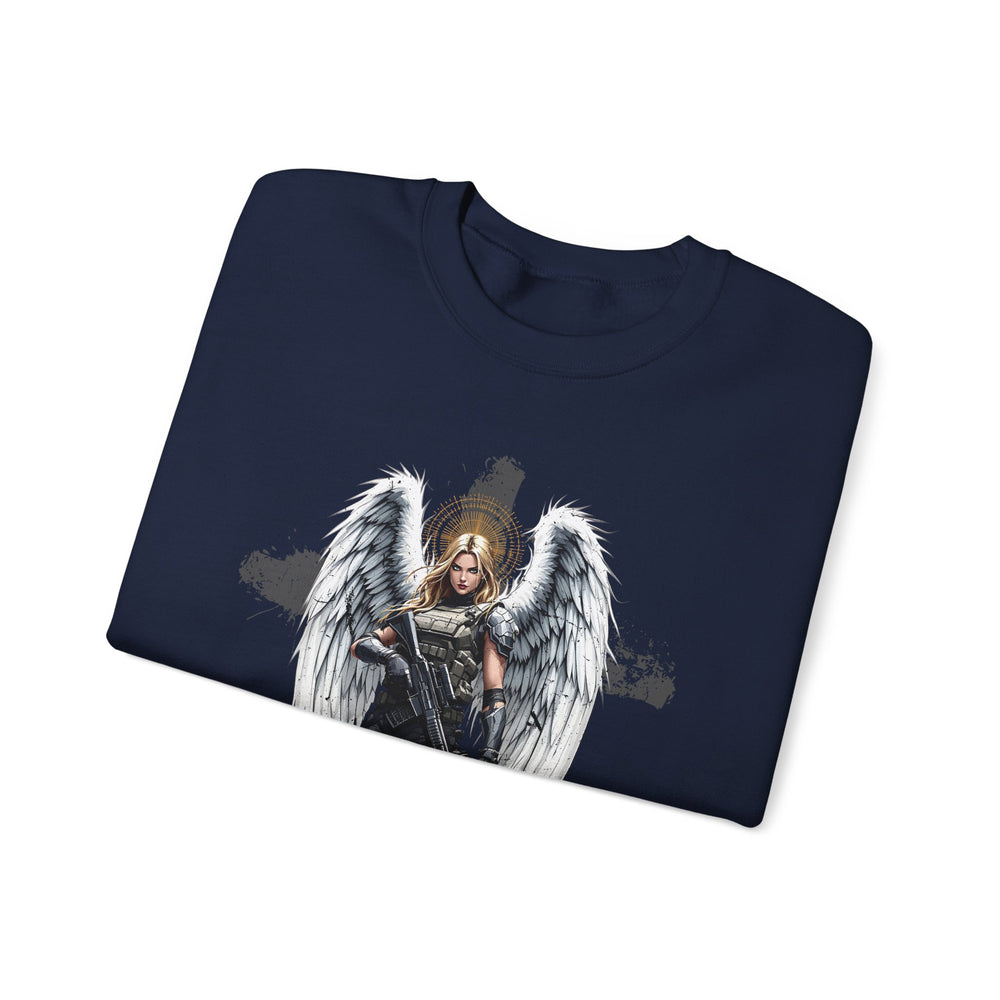 FEMALE ARCHANGEL PSALM 23:4 SWEATSHIRT