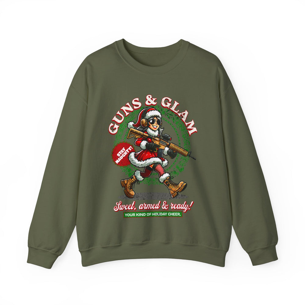 GUNS AND GLAM XMAS SWEATSHIRT