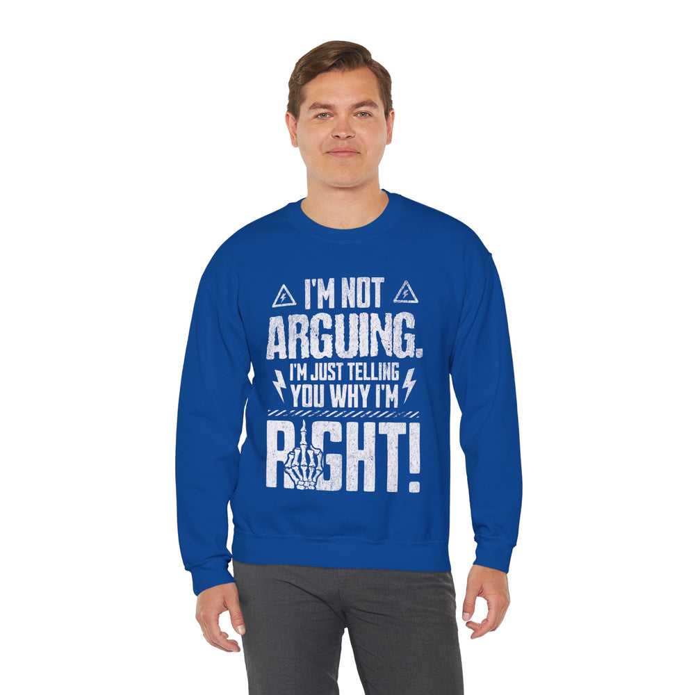 RIGHT BY DEFAULT SWEATSHIRT